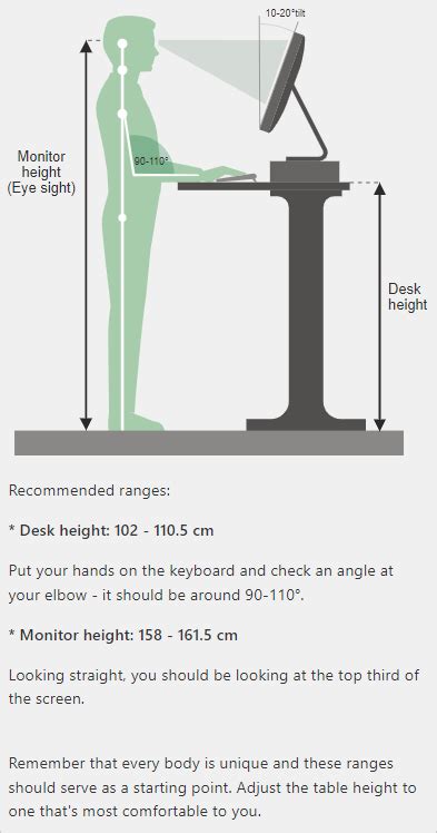 辦公桌太高|Desk Height Calculator 工作桌和站立式辦公桌建議高。